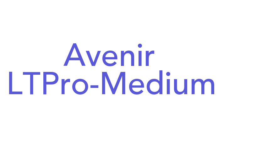 Avenir LTPro-Medium Font Download