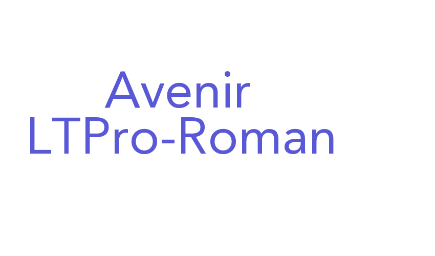 Avenir LTPro-Roman Font Download