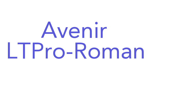 Avenir LTPro-Roman Font Download