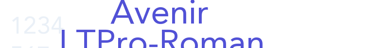 Avenir LTPro-Roman-font