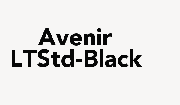 Avenir LTStd-Black Font