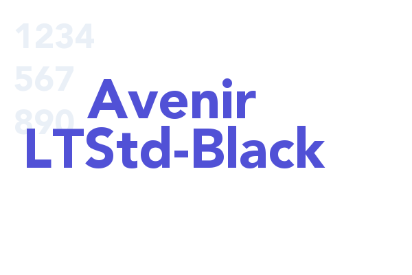 Avenir LTStd-Black