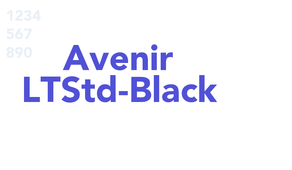 Avenir LTStd-Black-font-download