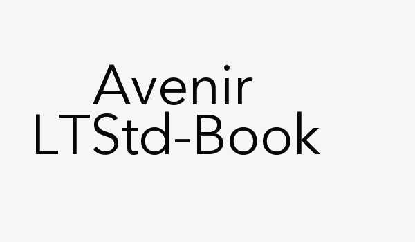 Avenir LTStd-Book Font