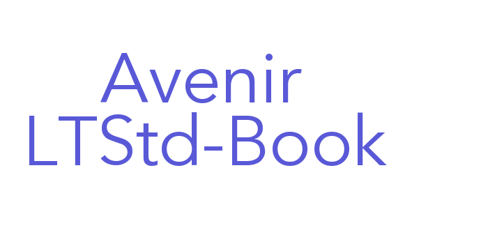 Avenir LTStd-Book Font