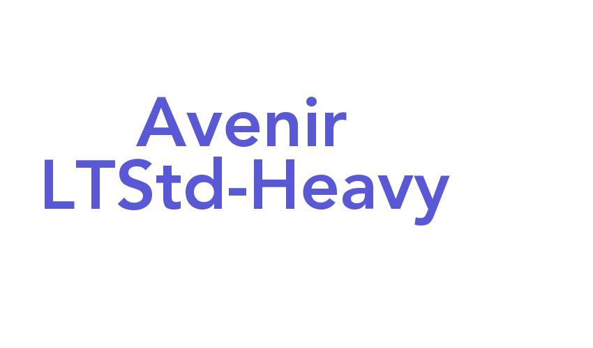 Avenir LTStd-Heavy Font Download