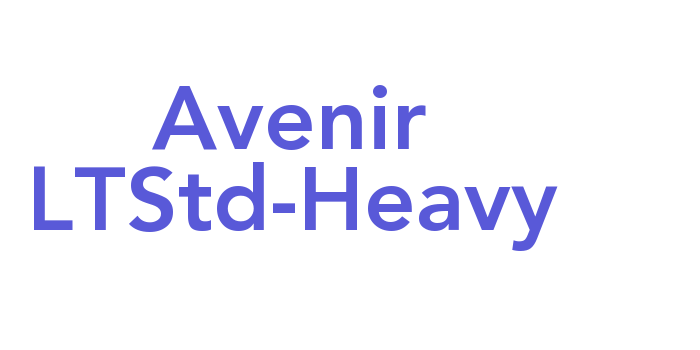 Avenir LTStd-Heavy Font Download