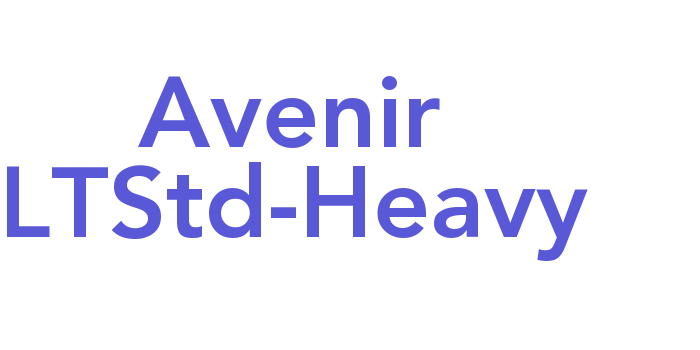 Avenir LTStd-Heavy Font