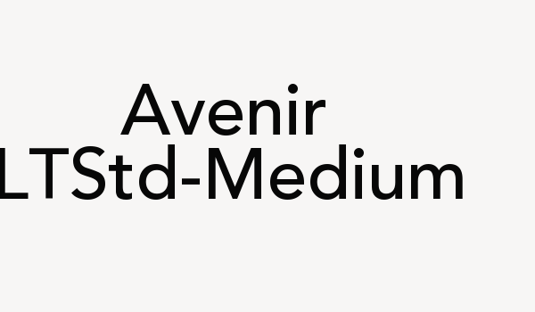 Avenir LTStd-Medium Font