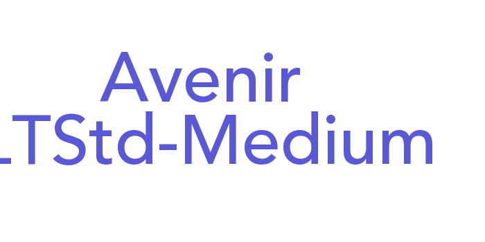 Avenir LTStd-Medium Font