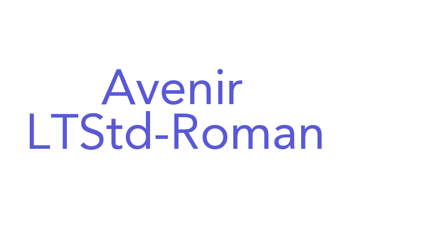 Avenir LTStd-Roman Font Download