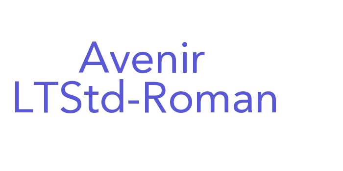 Avenir LTStd-Roman Font Download