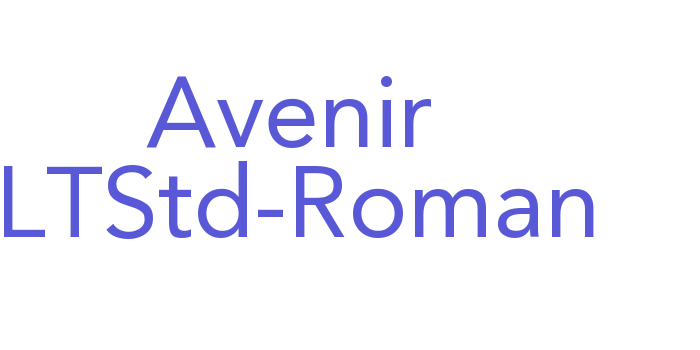 Avenir LTStd-Roman Font