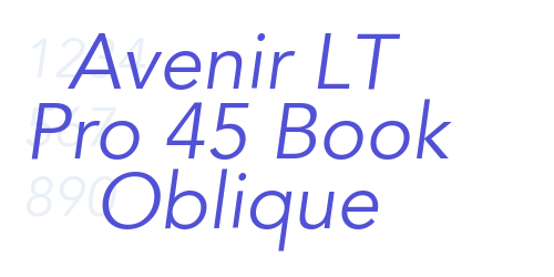 Avenir LT Pro 45 Book Oblique-font-download