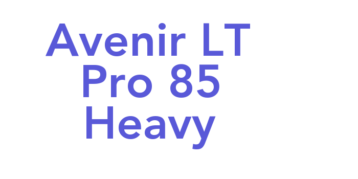 Avenir LT Pro 85 Heavy Font Download