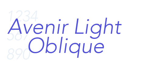 Avenir Light Oblique-font-download