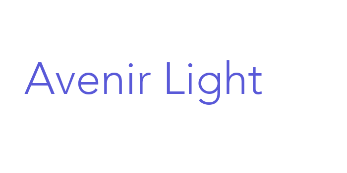 Avenir Light Font Download