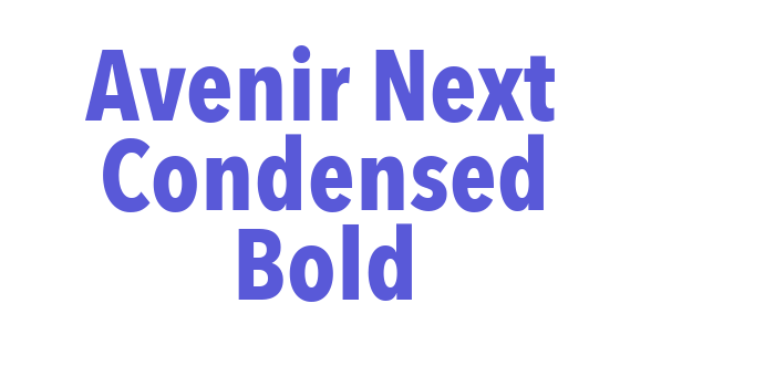 Avenir Next Condensed Bold Font Download