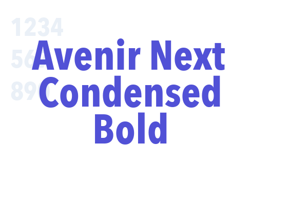 Avenir Next Condensed Bold