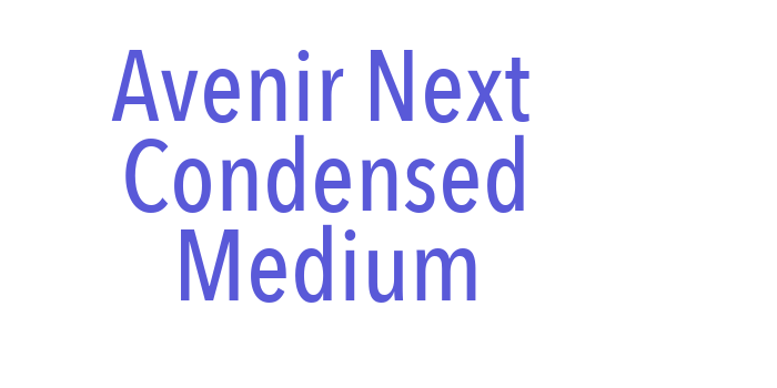 Avenir Next Condensed Medium Font Download