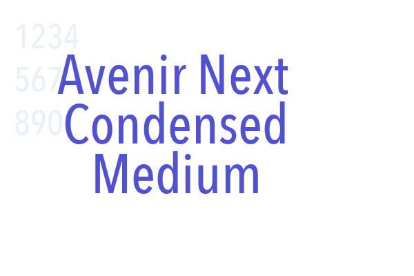 Avenir Next Condensed Medium
