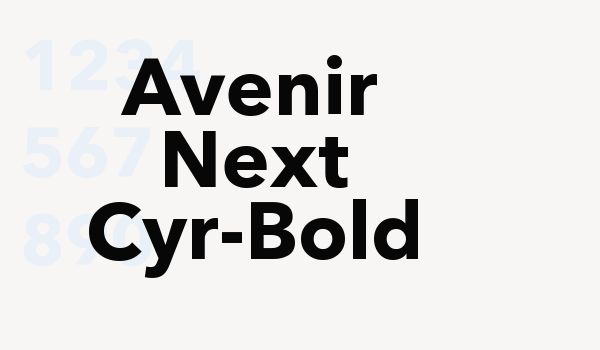 Avenir Next Cyr-Bold Font