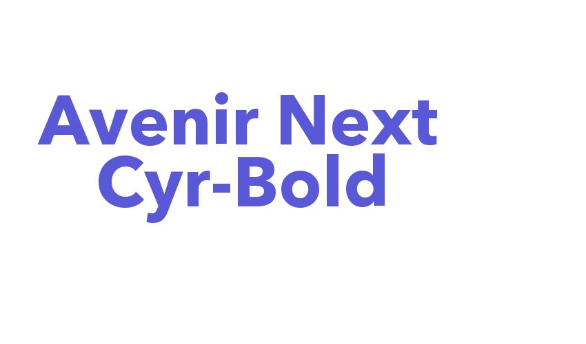 Avenir Next Cyr-Bold Font Download