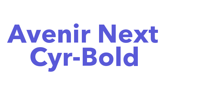 Avenir Next Cyr-Bold Font Download