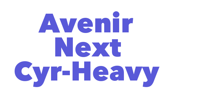 Avenir Next Cyr-Heavy Font Download