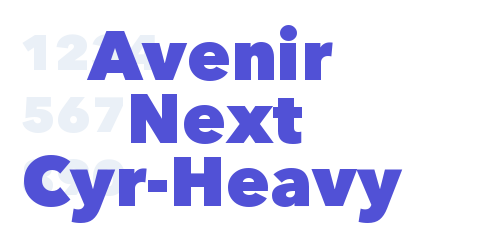 Avenir Next Cyr-Heavy-font-download