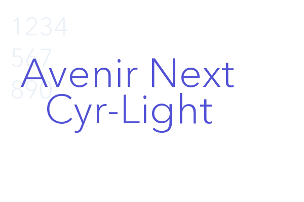 Avenir Next Cyr-Light