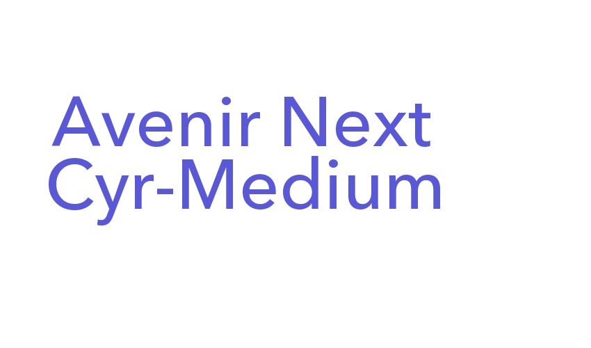 Avenir Next Cyr-Medium Font Download