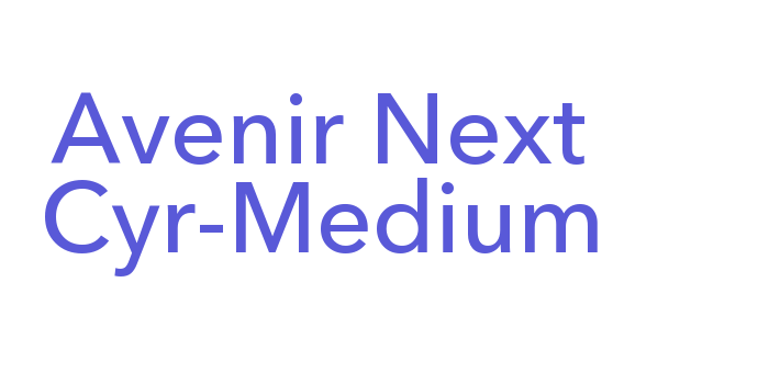 Avenir Next Cyr-Medium Font Download