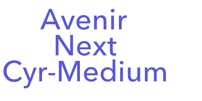 Avenir Next Cyr-Medium Font