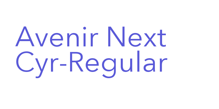 Avenir Next Cyr-Regular Font Download