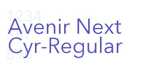 Avenir Next Cyr-Regular-font-download