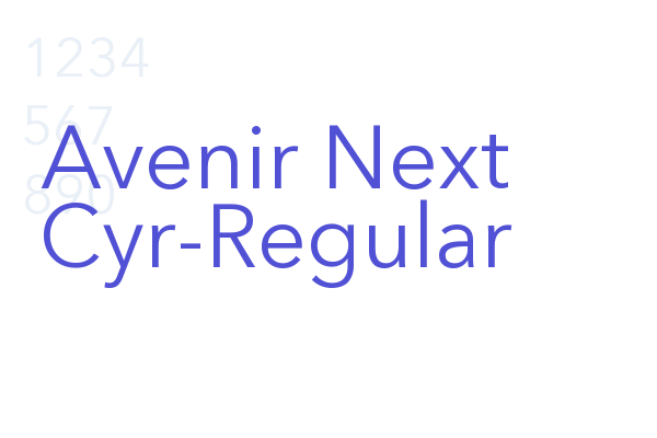 Avenir Next Cyr-Regular