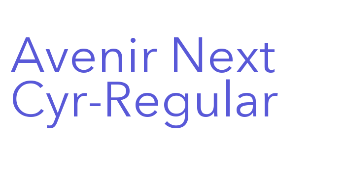 Avenir Next Cyr-Regular Font