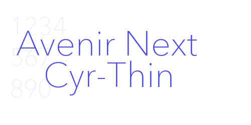 Avenir Next Cyr-Thin-font-download