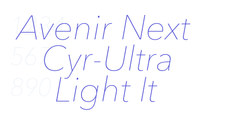 Avenir Next Cyr-Ultra Light It-font-download