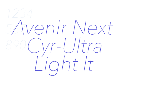 Avenir Next Cyr-Ultra Light It