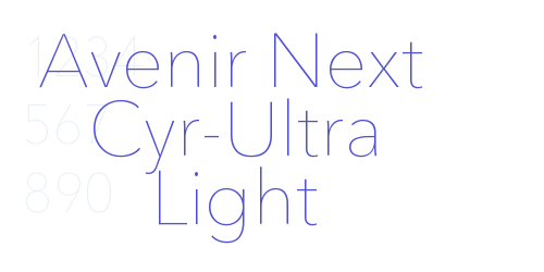 Avenir Next Cyr-Ultra Light-font-download