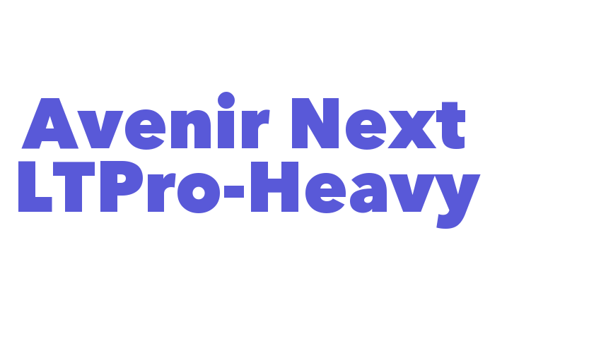 Avenir Next LTPro-Heavy Font Download