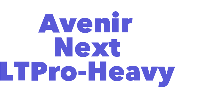 Avenir Next LTPro-Heavy Font Download