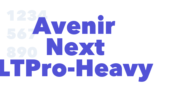 Avenir Next LTPro-Heavy font download