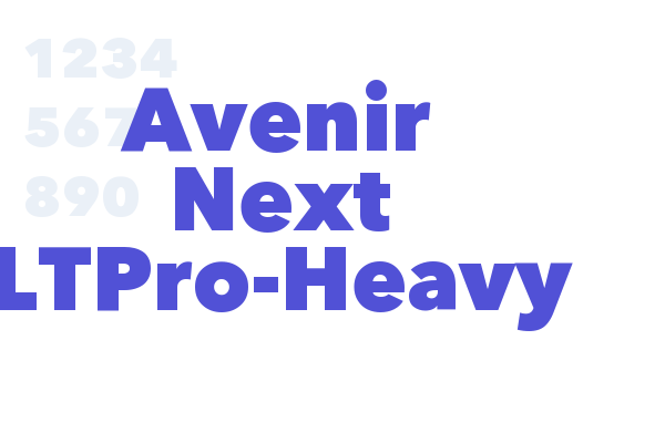 Avenir Next LTPro-Heavy