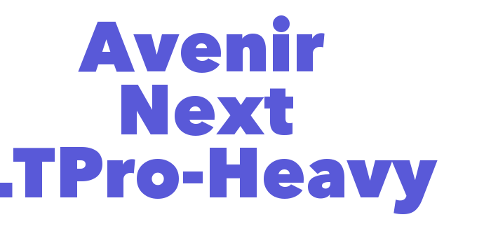 Avenir Next LTPro-Heavy Font