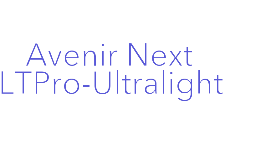 Avenir Next LTPro-Ultralight Font Download