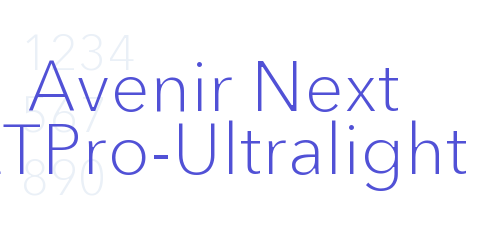 Avenir Next LTPro-Ultralight-font-download