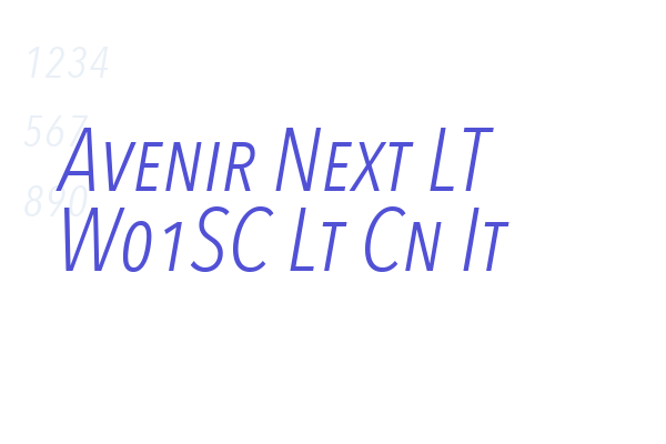 Avenir Next LT W01SC Lt Cn It